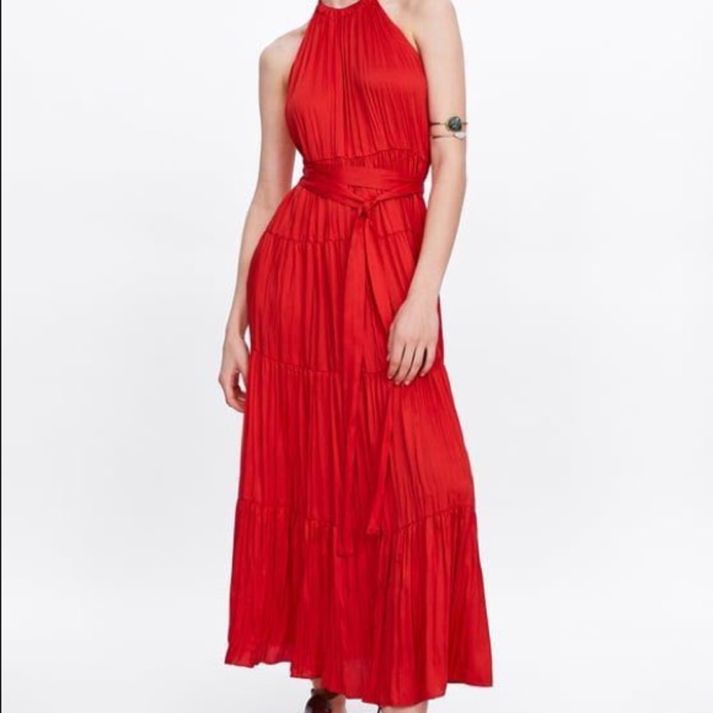 Zara halter maxi dress